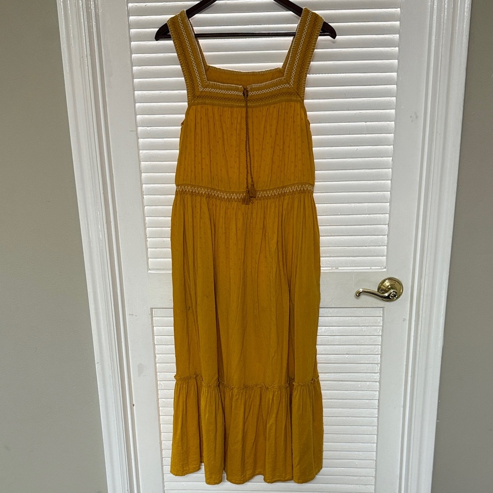 Old Navy Mustard Midi Dress